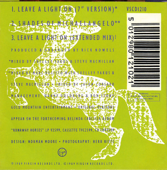 Belinda Carlisle : Leave A Light On (CD, Mini, Single)