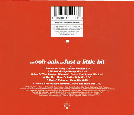 Gina G : Ooh Aah... Just A Little Bit... The Dance Mixes (CD, Single, Ltd)