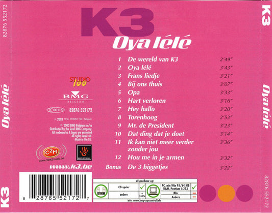 K3 : Oya Lélé (CD, Album, Copy Prot.)