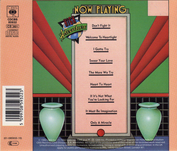 Kenny Loggins : High Adventure (CD, Album, RE)