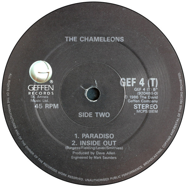 The Chameleons : Tears (12", Single)