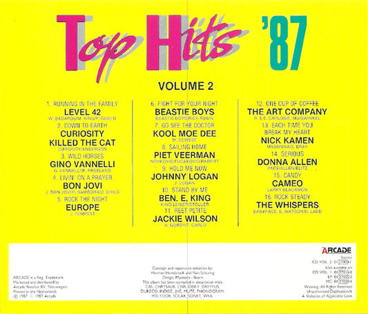 Various : Top Hits '87 Volume 2 (CD, Comp)