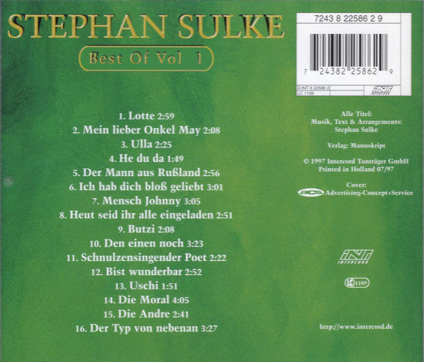 Stephan Sulke : Best Of Vol. 1 (CD, Album, Comp)