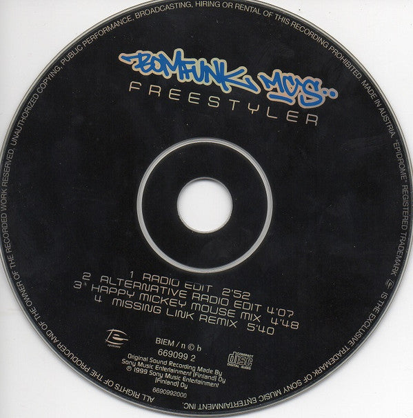 Bomfunk MC's : Freestyler (CD, Single)