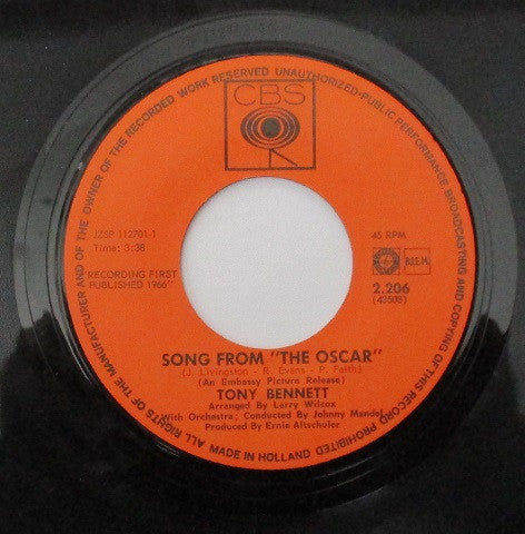 Tony Bennett : Song From "The Oscar" / Baby, Dream Your Dream (7", Single)