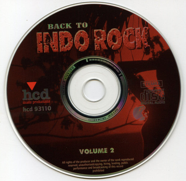 Various : Back To Indo Rock Volume 2 (CD)