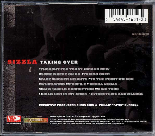 Sizzla : Taking Over (CD, Album)