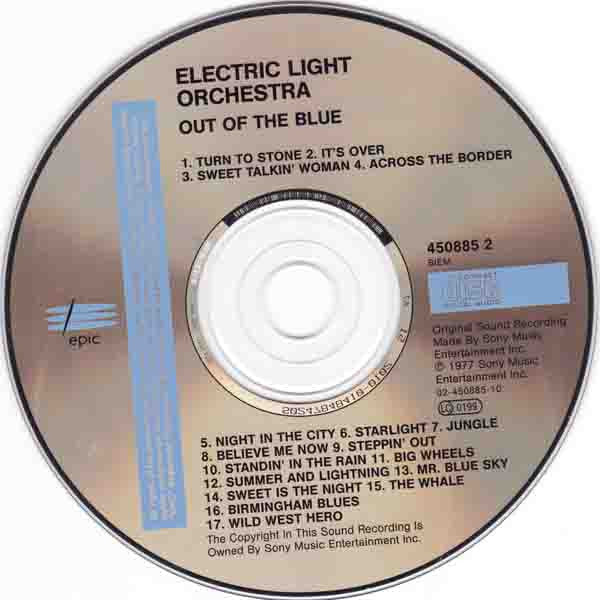 Electric Light Orchestra : Out Of The Blue (CD, Album, RE)