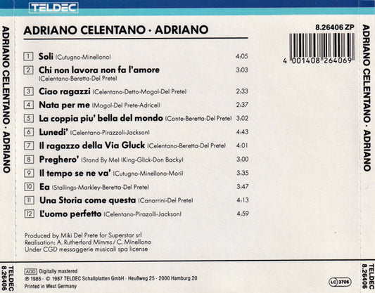 Adriano Celentano : Adriano (CD, Comp)