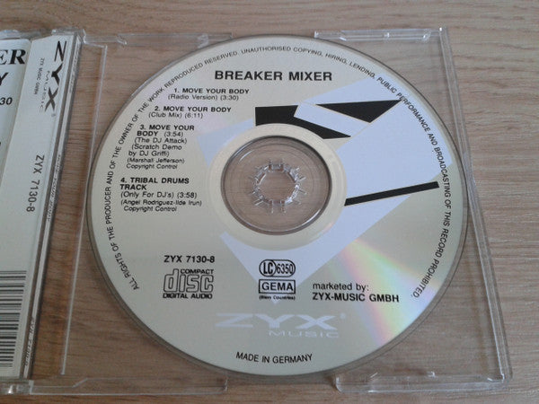 Breaker Mixer : Move Your Body (CD, Maxi)