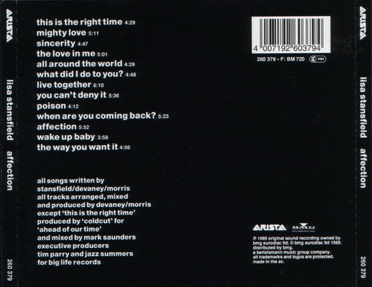Lisa Stansfield : Affection (CD, Album)