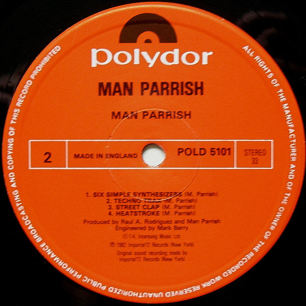 Man Parrish : Man Parrish (LP, Album)