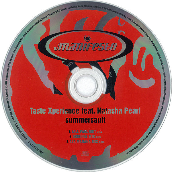 Tastexperience Feat. Natasha Pearl : Summersault (CD, Single)