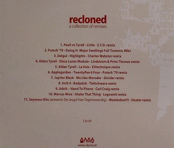 Various : Recloned: A Collection Of Remixes (CD, Comp)