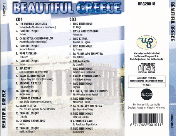 Various : Beautiful Greece (2xCD, Comp)