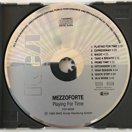 Mezzoforte : Playing For Time (CD, Album)