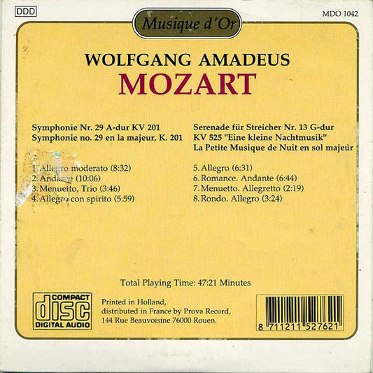 Wolfgang Amadeus Mozart - Camerata Labacensis (2), Alexander von Pitamic : Eine Kleine Nachtmusik C-Dur KV 525 / Symphonie Nr. 29 A-Dur KV 201 (CD, Album)