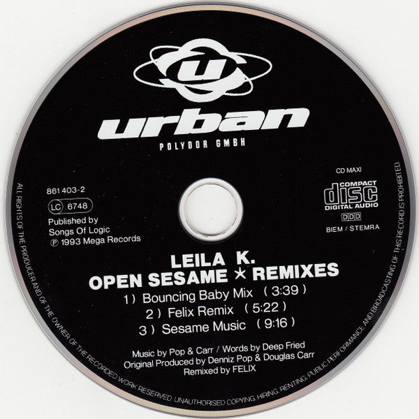 Leila K : Open Sesame (Remixes) (CD, Maxi)