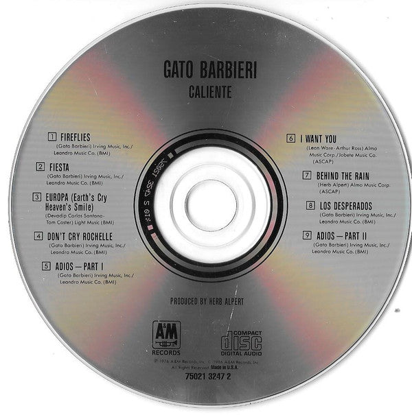Gato Barbieri : Caliente! (CD, Album, RE)