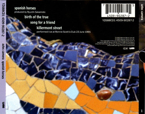 Aztec Camera : Spanish Horses (CD, Single)