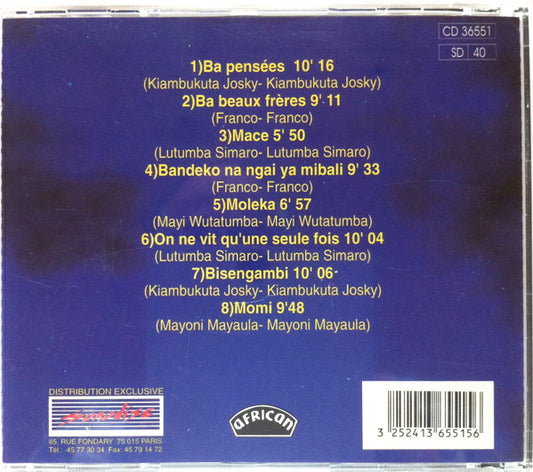 Franco Et Orchestre T.P.O.K. Jazz : Souvenirs De Un Deux Trois (CD, Album)