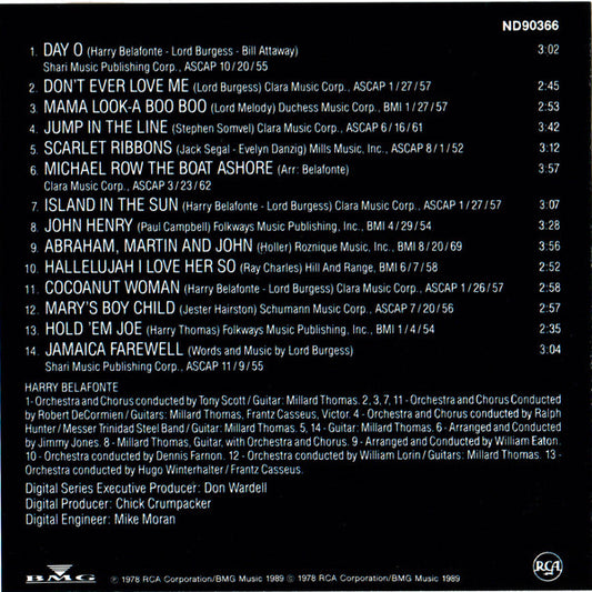 Harry Belafonte : All Time Greatest Hits Vol. I (CD, Comp, RM)