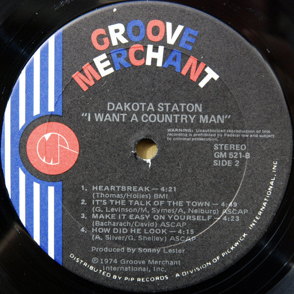 Dakota Staton : I Want A Country Man (LP, Album)