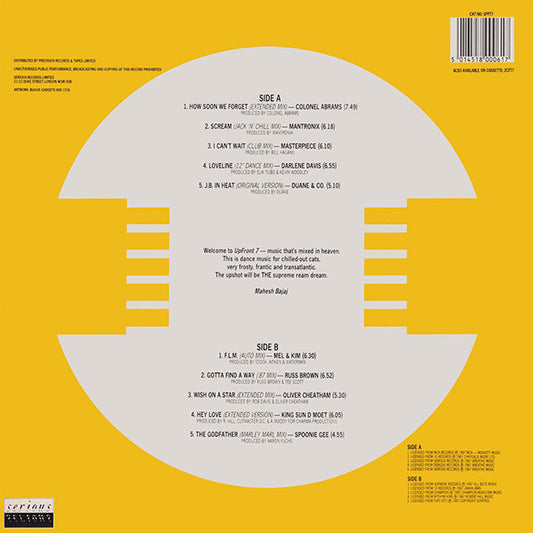 Various : Upfront 7 (Chilled in Heaven) (LP, Comp)