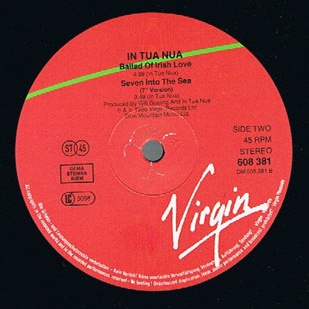 In Tua Nua : Seven Into The Sea (12", Maxi)