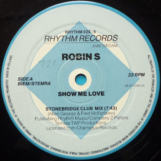 Robin S. : Show Me Love (12", Single)
