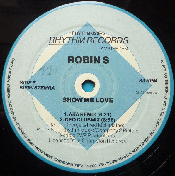Robin S. : Show Me Love (12", Single)