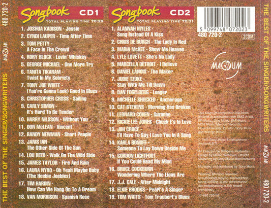 Various : The Best Of The Singer/Songwriters: Songbook (2xCD, Comp)