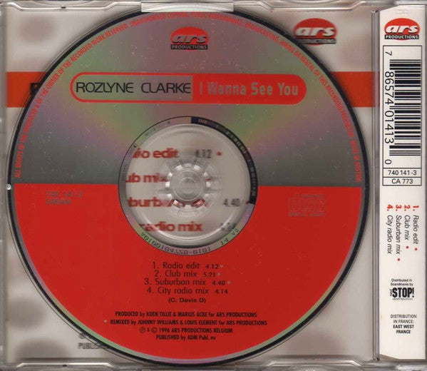 Rozlyne Clarke : I Wanna See You (CD, Maxi)
