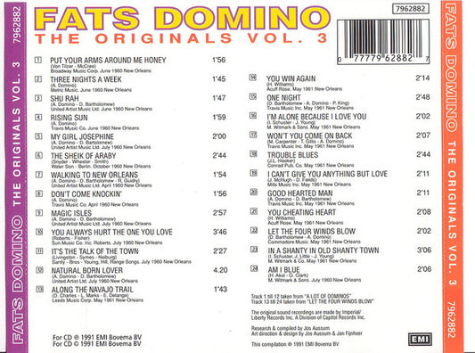 Fats Domino : The Originals Volume 3 (CD, Comp)