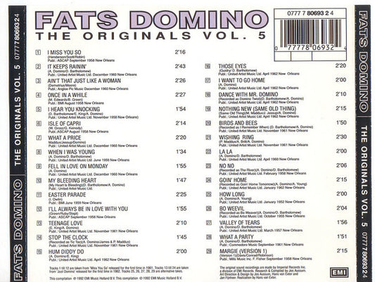Fats Domino : The Originals Vol. 5 (CD, Comp)