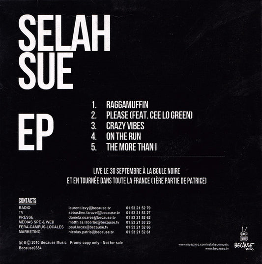 Selah Sue : Raggamuffin (CDr, EP, Promo)