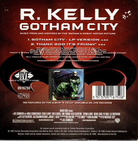 R. Kelly : Gotham City (CD, Single, Car)