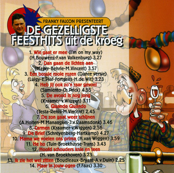 Franky Falcon : Franky Falcon Presenteert De Gezelligste Feesthits Uit De Kroeg (CD, Album)