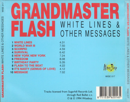Grandmaster Flash : White Lines & Other Messages (CD, Comp, RE)