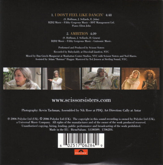 Scissor Sisters : I Don't Feel Like Dancin' (CD, Single)