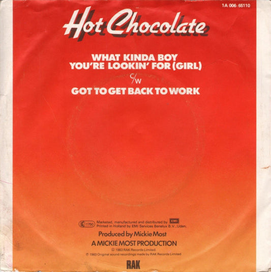 Hot Chocolate : What Kinda Boy You're Lookin' For (Girl) (7", Single)