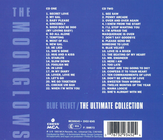 The Moonglows : Blue Velvet / The Ultimate Collection (2xCD, Comp)