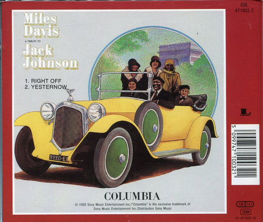 Miles Davis : A Tribute To Jack Johnson (CD, Album, RE, RM)