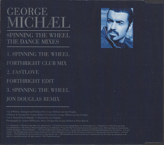 George Michael : Spinning The Wheel (The Dance Mixes) (CD, Maxi)