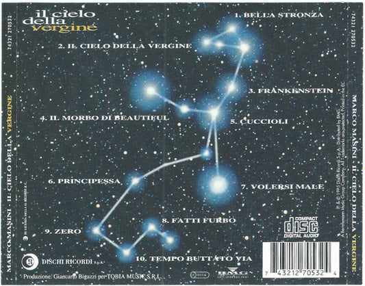 Marco Masini : Il Cielo Della Vergine (CD, Album)