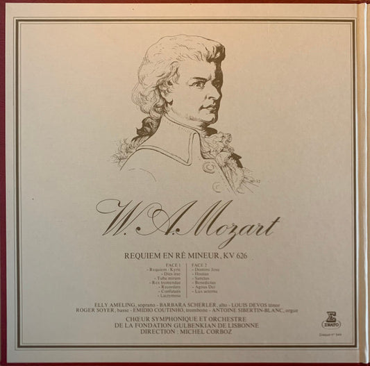 Wolfgang Amadeus Mozart, Michel Corboz : Requiem (LP, Album, Gat)