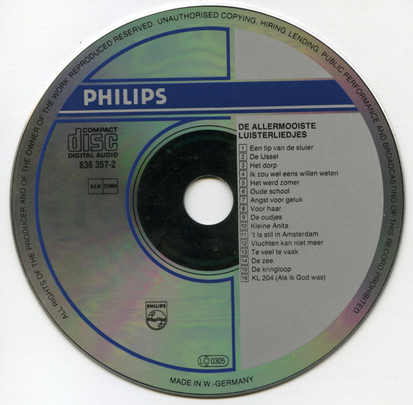 Various : De Allermooiste Luisterliedjes (CD, Comp)