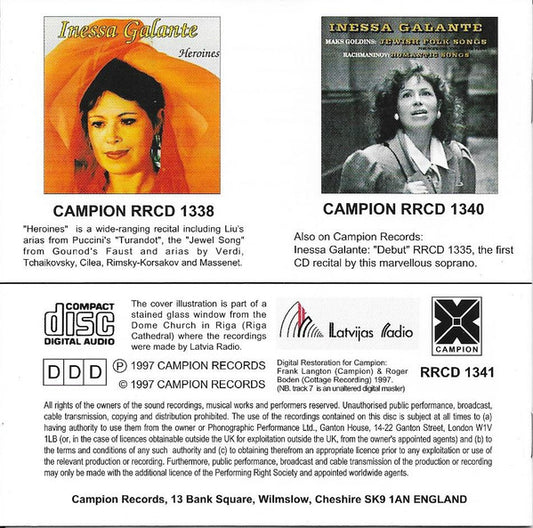 Inese Galante & Latvian Radio Choir : Musica Sacra (CD)