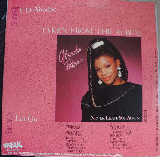 Glenda Peters : U Do Voodoo (Special Edit By Peter Slaghuis) (12")