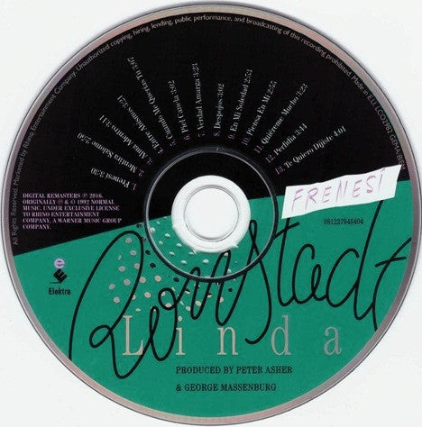 Linda Ronstadt : Frenesí (CD, Album, RM)